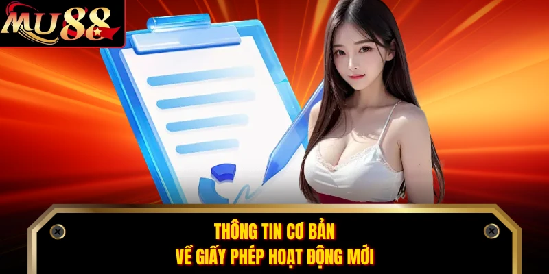 Thông tin cơ bản về giấy phép hoạt động mới